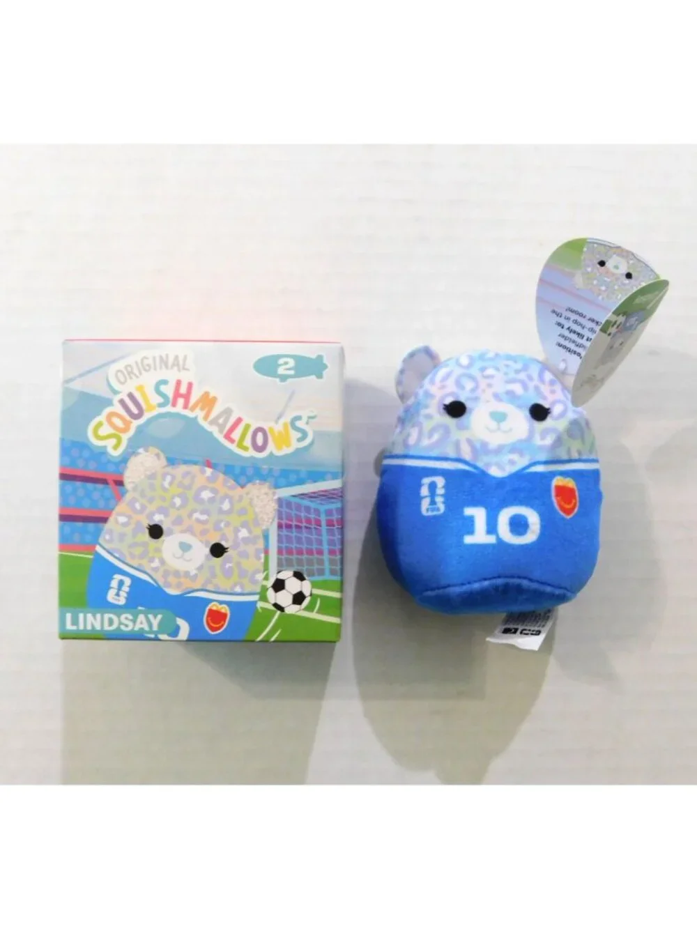 Squishmallows Lindsay 2026 FIFA Soccer McDonalds Happy Meal Toy Plush Boxed